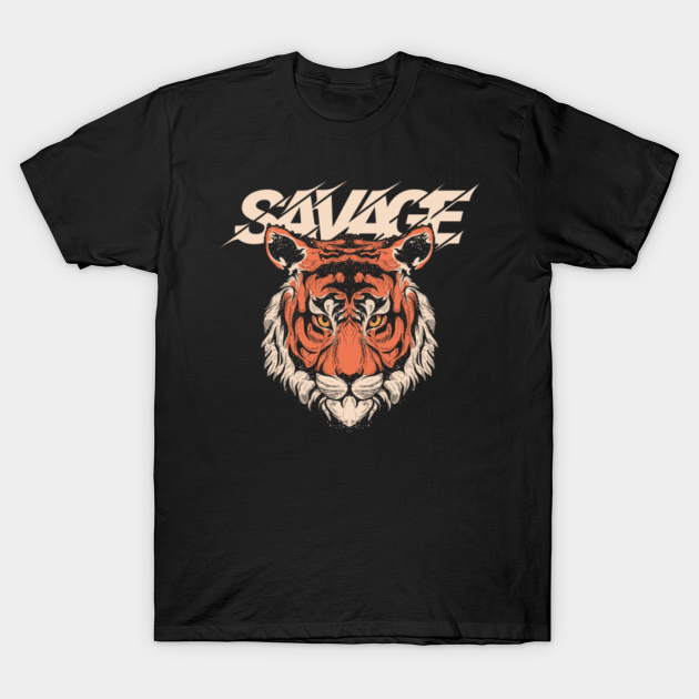Tiger Savage Vintage Feral Wild Aggressive Savagery Sarcasm T